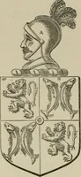 An illustration from The visitation of London : anno Domini 1633, 1634, and 1635. Made by Sr. Henry St. George, kt., Richmond herald, and deputy and marshal to Sr. Richard St. George, kt., Clarencieux king of armes (1880)