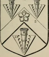 An illustration from The visitation of London : anno Domini 1633, 1634, and 1635. Made by Sr. Henry St. George, kt., Richmond herald, and deputy and marshal to Sr. Richard St. George, kt., Clarencieux king of armes (1880)