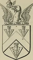 An illustration from The visitation of London : anno Domini 1633, 1634, and 1635. Made by Sr. Henry St. George, kt., Richmond herald, and deputy and marshal to Sr. Richard St. George, kt., Clarencieux king of armes (1880)