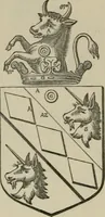 An illustration from The visitation of London : anno Domini 1633, 1634, and 1635. Made by Sr. Henry St. George, kt., Richmond herald, and deputy and marshal to Sr. Richard St. George, kt., Clarencieux king of armes (1880)