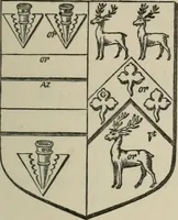 An illustration from The visitation of London : anno Domini 1633, 1634, and 1635. Made by Sr. Henry St. George, kt., Richmond herald, and deputy and marshal to Sr. Richard St. George, kt., Clarencieux king of armes (1880)