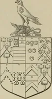 An illustration from The visitation of London : anno Domini 1633, 1634, and 1635. Made by Sr. Henry St. George, kt., Richmond herald, and deputy and marshal to Sr. Richard St. George, kt., Clarencieux king of armes (1880)