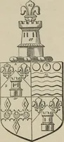 An illustration from The visitation of London : anno Domini 1633, 1634, and 1635. Made by Sr. Henry St. George, kt., Richmond herald, and deputy and marshal to Sr. Richard St. George, kt., Clarencieux king of armes (1880)