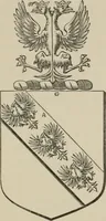 An illustration from The visitation of London : anno Domini 1633, 1634, and 1635. Made by Sr. Henry St. George, kt., Richmond herald, and deputy and marshal to Sr. Richard St. George, kt., Clarencieux king of armes (1880)