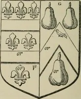 An illustration from The visitation of London : anno Domini 1633, 1634, and 1635. Made by Sr. Henry St. George, kt., Richmond herald, and deputy and marshal to Sr. Richard St. George, kt., Clarencieux king of armes (1880)