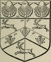 An illustration from The visitation of London : anno Domini 1633, 1634, and 1635. Made by Sr. Henry St. George, kt., Richmond herald, and deputy and marshal to Sr. Richard St. George, kt., Clarencieux king of armes (1880)