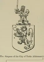 An illustration from The visitation of London : anno Domini 1633, 1634, and 1635. Made by Sr. Henry St. George, kt., Richmond herald, and deputy and marshal to Sr. Richard St. George, kt., Clarencieux king of armes (1880)
