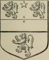An illustration from The visitation of London : anno Domini 1633, 1634, and 1635. Made by Sr. Henry St. George, kt., Richmond herald, and deputy and marshal to Sr. Richard St. George, kt., Clarencieux king of armes (1880)
