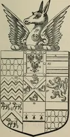 An illustration from The visitation of London : anno Domini 1633, 1634, and 1635. Made by Sr. Henry St. George, kt., Richmond herald, and deputy and marshal to Sr. Richard St. George, kt., Clarencieux king of armes (1880)