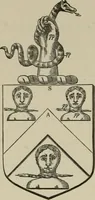 An illustration from The visitation of London : anno Domini 1633, 1634, and 1635. Made by Sr. Henry St. George, kt., Richmond herald, and deputy and marshal to Sr. Richard St. George, kt., Clarencieux king of armes (1880)