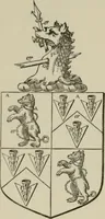 An illustration from The visitation of London : anno Domini 1633, 1634, and 1635. Made by Sr. Henry St. George, kt., Richmond herald, and deputy and marshal to Sr. Richard St. George, kt., Clarencieux king of armes (1880)