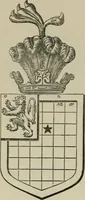 An illustration from The visitation of London : anno Domini 1633, 1634, and 1635. Made by Sr. Henry St. George, kt., Richmond herald, and deputy and marshal to Sr. Richard St. George, kt., Clarencieux king of armes (1880)