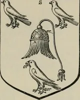 An illustration from The visitation of London : anno Domini 1633, 1634, and 1635. Made by Sr. Henry St. George, kt., Richmond herald, and deputy and marshal to Sr. Richard St. George, kt., Clarencieux king of armes (1880)