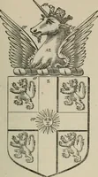 An illustration from The visitation of London : anno Domini 1633, 1634, and 1635. Made by Sr. Henry St. George, kt., Richmond herald, and deputy and marshal to Sr. Richard St. George, kt., Clarencieux king of armes (1880)