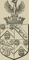 An illustration from The visitation of London : anno Domini 1633, 1634, and 1635. Made by Sr. Henry St. George, kt., Richmond herald, and deputy and marshal to Sr. Richard St. George, kt., Clarencieux king of armes (1880)