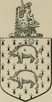 An illustration from The visitation of London : anno Domini 1633, 1634, and 1635. Made by Sr. Henry St. George, kt., Richmond herald, and deputy and marshal to Sr. Richard St. George, kt., Clarencieux king of armes (1880)