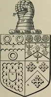 An illustration from The visitation of London : anno Domini 1633, 1634, and 1635. Made by Sr. Henry St. George, kt., Richmond herald, and deputy and marshal to Sr. Richard St. George, kt., Clarencieux king of armes (1880)