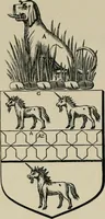 An illustration from The visitation of London : anno Domini 1633, 1634, and 1635. Made by Sr. Henry St. George, kt., Richmond herald, and deputy and marshal to Sr. Richard St. George, kt., Clarencieux king of armes (1880)