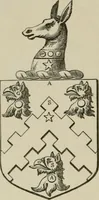 An illustration from The visitation of London : anno Domini 1633, 1634, and 1635. Made by Sr. Henry St. George, kt., Richmond herald, and deputy and marshal to Sr. Richard St. George, kt., Clarencieux king of armes (1880)