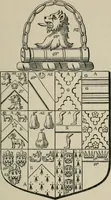 An illustration from The visitation of London : anno Domini 1633, 1634, and 1635. Made by Sr. Henry St. George, kt., Richmond herald, and deputy and marshal to Sr. Richard St. George, kt., Clarencieux king of armes (1880)