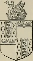 An illustration from The visitation of London : anno Domini 1633, 1634, and 1635. Made by Sr. Henry St. George, kt., Richmond herald, and deputy and marshal to Sr. Richard St. George, kt., Clarencieux king of armes (1880)