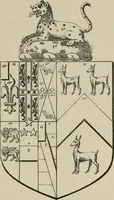 An illustration from The visitation of London : anno Domini 1633, 1634, and 1635. Made by Sr. Henry St. George, kt., Richmond herald, and deputy and marshal to Sr. Richard St. George, kt., Clarencieux king of armes (1880)