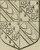 An illustration from The visitation of London : anno Domini 1633, 1634, and 1635. Made by Sr. Henry St. George, kt., Richmond herald, and deputy and marshal to Sr. Richard St. George, kt., Clarencieux king of armes (1880)