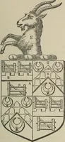 An illustration from The visitation of London : anno Domini 1633, 1634, and 1635. Made by Sr. Henry St. George, kt., Richmond herald, and deputy and marshal to Sr. Richard St. George, kt., Clarencieux king of armes (1880)