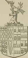 An illustration from The visitation of London : anno Domini 1633, 1634, and 1635. Made by Sr. Henry St. George, kt., Richmond herald, and deputy and marshal to Sr. Richard St. George, kt., Clarencieux king of armes (1880)