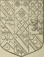 An illustration from The visitation of London : anno Domini 1633, 1634, and 1635. Made by Sr. Henry St. George, kt., Richmond herald, and deputy and marshal to Sr. Richard St. George, kt., Clarencieux king of armes (1880)