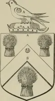 An illustration from The visitation of London : anno Domini 1633, 1634, and 1635. Made by Sr. Henry St. George, kt., Richmond herald, and deputy and marshal to Sr. Richard St. George, kt., Clarencieux king of armes (1880)