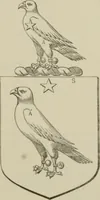 An illustration from The visitation of London : anno Domini 1633, 1634, and 1635. Made by Sr. Henry St. George, kt., Richmond herald, and deputy and marshal to Sr. Richard St. George, kt., Clarencieux king of armes (1880)