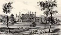 An illustration from A visitation of the seats and arms of the noblemen and gentlemen of Great Britain (1852)