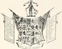 An illustration from A visitation of the seats and arms of the noblemen and gentlemen of Great Britain (1852)