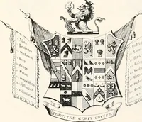 An illustration from A visitation of the seats and arms of the noblemen and gentlemen of Great Britain (1852)