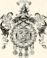 An illustration from A visitation of the seats and arms of the noblemen and gentlemen of Great Britain (1852)