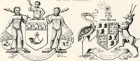 An illustration from A visitation of the seats and arms of the noblemen and gentlemen of Great Britain (1852)