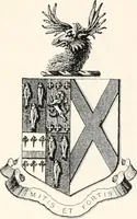 An illustration from A visitation of the seats and arms of the noblemen and gentlemen of Great Britain (1852)
