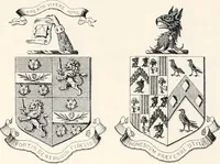 An illustration from A visitation of the seats and arms of the noblemen and gentlemen of Great Britain (1852)