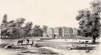An illustration from A visitation of the seats and arms of the noblemen and gentlemen of Great Britain (1852)