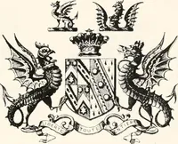 An illustration from A visitation of the seats and arms of the noblemen and gentlemen of Great Britain (1852)