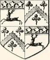 An illustration from A visitation of the seats and arms of the noblemen and gentlemen of Great Britain (1852)