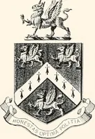 An illustration from A visitation of the seats and arms of the noblemen and gentlemen of Great Britain (1852)