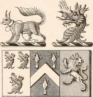 An illustration from A visitation of the seats and arms of the noblemen and gentlemen of Great Britain (1852)