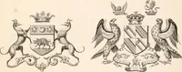 An illustration from A visitation of the seats and arms of the noblemen and gentlemen of Great Britain (1852)