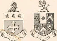An illustration from A visitation of the seats and arms of the noblemen and gentlemen of Great Britain (1852)