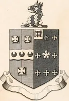 An illustration from A visitation of the seats and arms of the noblemen and gentlemen of Great Britain (1852)