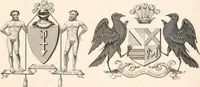 An illustration from A visitation of the seats and arms of the noblemen and gentlemen of Great Britain (1852)