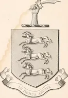 An illustration from A visitation of the seats and arms of the noblemen and gentlemen of Great Britain (1852)