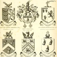 An illustration from A visitation of the seats and arms of the noblemen and gentlemen of Great Britain and Ireland (1855)